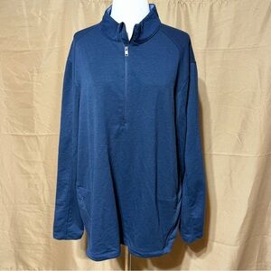 Men's Blue Quarter-Zip Shirt